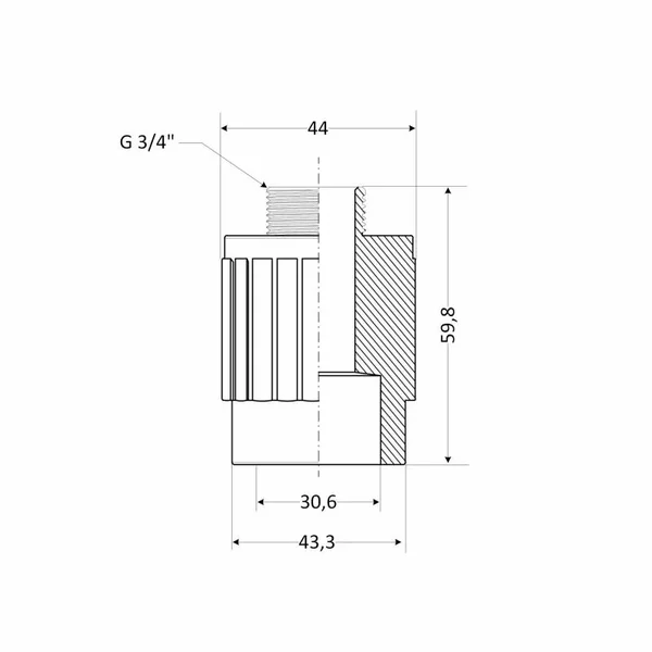 Муфта Thermo Alliance PPR 32х3/4
