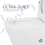 Унитаз-компакт Qtap Swan Eco Ultra Quiet белый безободковый с сиденьем Soft-close (QTSWA27W48748)