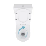 Унитаз-компакт Qtap Swan Eco Ultra Quiet белый безободковый с сиденьем Soft-close (QTSWA27W48748)