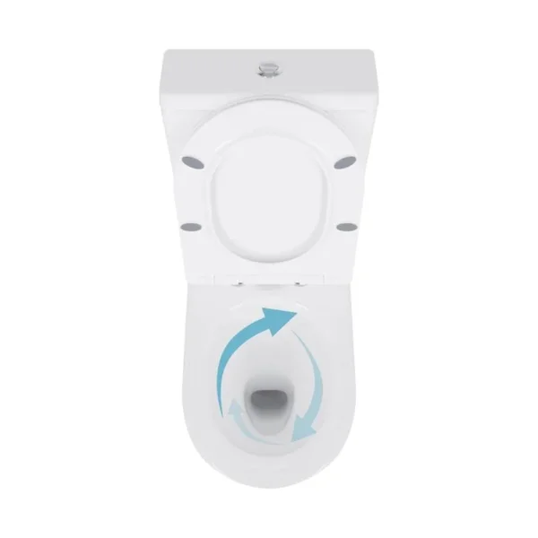 Унитаз-компакт Qtap Swan Eco Ultra Quiet белый безободковый с сиденьем Soft-close (QTSWA27W48748)