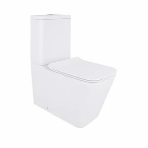 Унитаз напольный Qtap Crow Eco безободковый с сиденьем Soft-close QTCRO27W48750