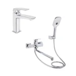 Набор смесителей для ванны и раковины Qtap Tern латунный, хром (SD00054882)