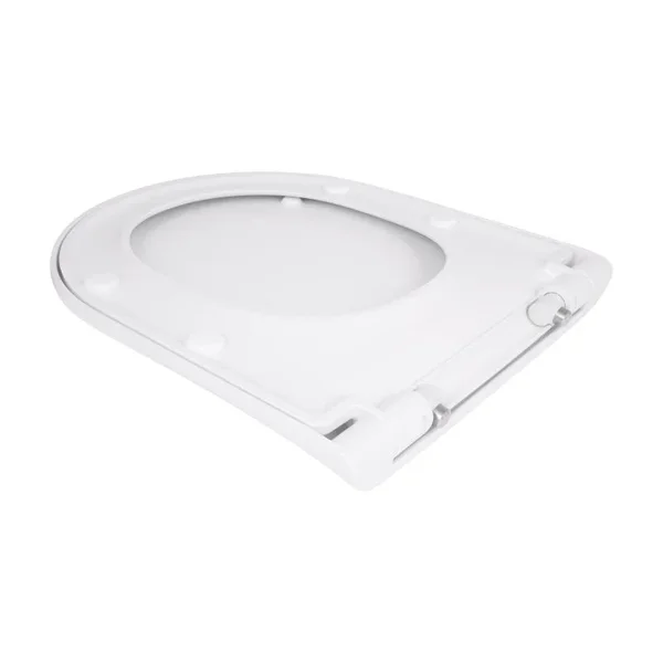 Qtap Сиденье для унитаза (Robin 490, Scorpio 490) 430x363x60 мм, White, с микролифтом, Slim Duroplast, MagLock QTSC179W48915