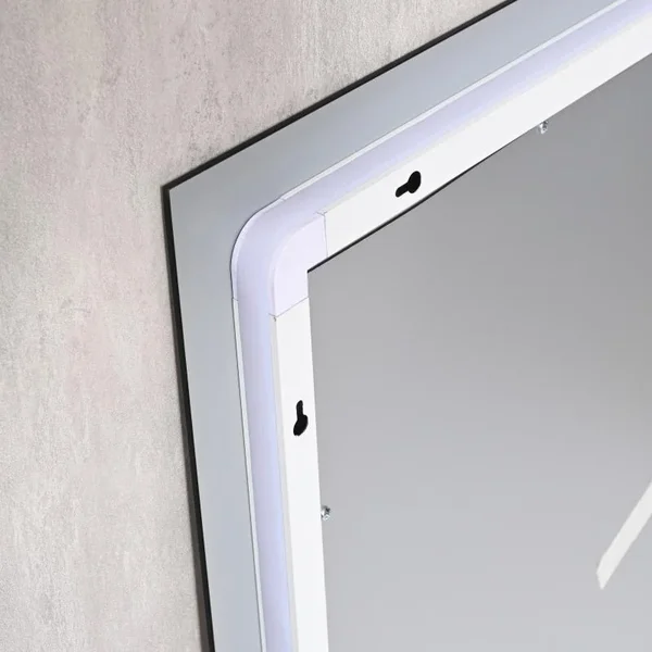 Зеркало Qtap Taurus алюминиевое с сенсорной LED-подсветкой, подогревом и регулировкой света (QTTAU120080048958)