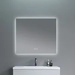 Зеркало Qtap Taurus алюминиевое с сенсорной LED-подсветкой, подогревом и регулировкой света (QTTAU120080048958)