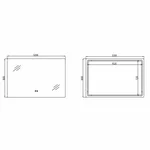 Зеркало Qtap Taurus (TA2) 1200×800 мм с LED-подсветкой Touch, с антизапотеванием, с диммером, рег. темп. цвета (3000-6500K) QTTAU120080048960