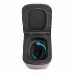 Унитаз подвесной Qtap Tern Ultra Quiet 520×345×325 мм, Anthracite, с сиденьем Slim Duroplast / Soft-close / Quick Release QTTER26AN48999