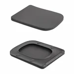 Унитаз подвесной Qtap Tern Ultra Quiet 520×345×325 мм, Anthracite, с сиденьем Slim Duroplast / Soft-close / Quick Release QTTER26AN48999