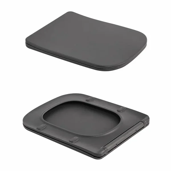 Унитаз подвесной Qtap Tern Ultra Quiet 520×345×325 мм, Anthracite, с сиденьем Slim Duroplast / Soft-close / Quick Release QTTER26AN48999