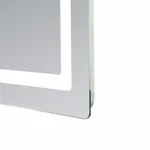 Дзеркало для ванної Lidz Kubis 1200×800 мм з сенсорним LED-підсвічуванням, функцією антизапотівання та димером (LDKUB120080049007)
