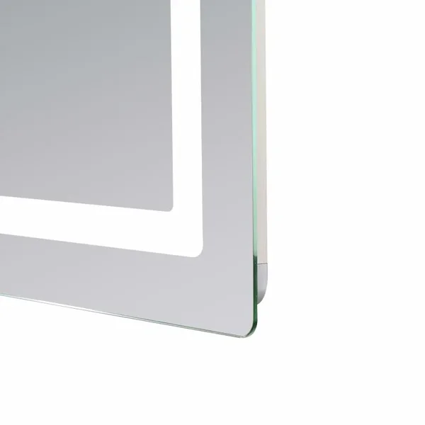 Дзеркало для ванної Lidz Kubis 1200×800 мм з сенсорним LED-підсвічуванням, функцією антизапотівання та димером (LDKUB120080049007)