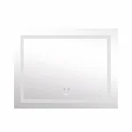 Дзеркало Lidz Kubis алюмінієве з LED-підсвіткою, антизапотіванням та сенсорним димером (LDKUB120080049008)