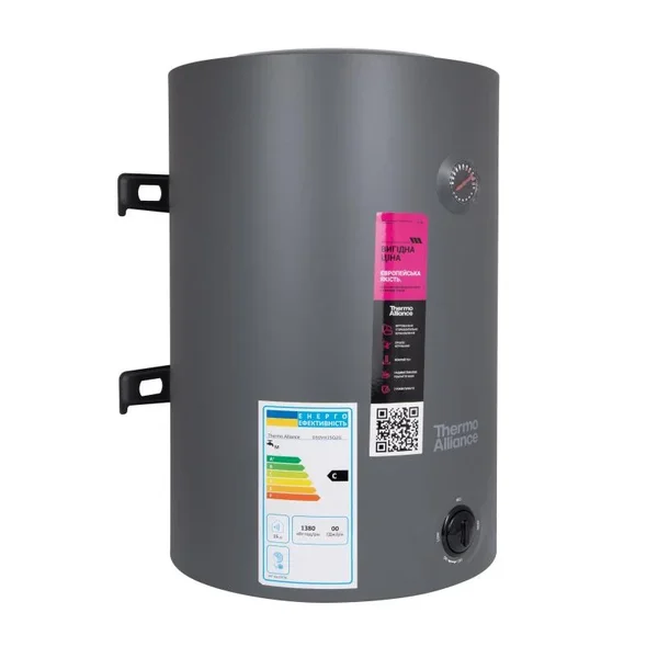 Водонагреватель электрический Thermo Alliance 50 л Grey универсальный, мокрый ТЭН 1,5 кВт D50VH15Q2G
