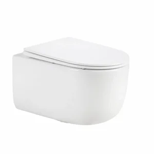 Подвесной унитаз Qtap Taurus Ultra Quiet керамический белый безободковый с сиденьем slim duroplast soft-close/quick release (QTTAU26W49116)