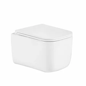 Подвесной унитаз Qtap Gemini Ultra Quiet белый безободковый с дюропластовым сиденьем Slim Soft-close / Quick Release (QTTAU26W49119)