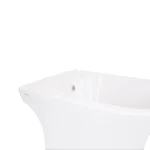 Біде підлогове Qtap QTPRE29W49124 Presto Quadro керамічне біле з отвором під змішувач (QTPRE29W49124)