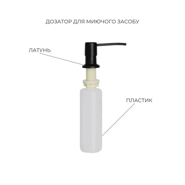 Кухонна мийка Lidz Handmade H6050HB з нержавіючої сталі чорна з PVD-покриттям Honeycomb, інтегрована, з дозатором та кошиком (LDH6050BDECPVD4837149129)