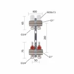 Колектор Thermo Alliance Standart TAS235W2E латунний на 2 виходи 1