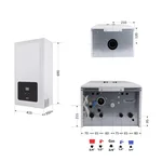 Котел газовый Airfel Optimum Premix 36 кВт конденсационный двухконтурный турбированный (A2CPX036EARU)