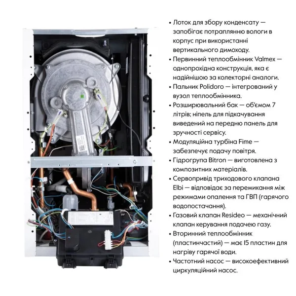 Котел газовый Airfel Optimum Premix 36 кВт конденсационный двухконтурный турбированный (A2CPX036EARU)