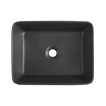 Подвесной комплект сантехники 3 в 1 Qtap Tern керамический антрацит с унитазом Ultra Quiet и накладной раковиной (QTTERAN49161)
