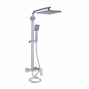 Душевая система Qtap Sloup QTSLO53103KNC49198 латунная хромированная с изливом на три потребителя (QTSLO53103KNC49198)