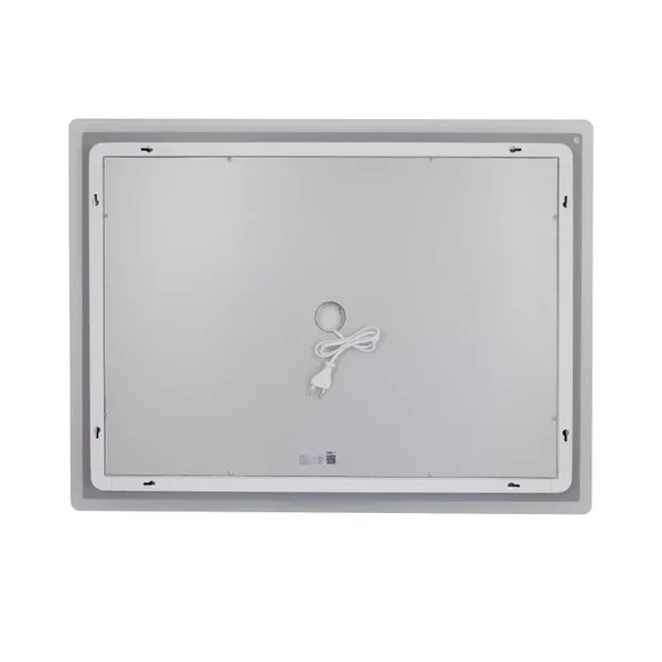 Дзеркало Lidz Orion 800×600 мм сенсорне з LED-підсвічуванням, антизапотіванням та димером (LDOR80060049294)