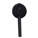 Ручка для змішувача Lidz Aria 020F3 з нержавіючої сталі чорна 35 мм (LDARI1014225BLA49312)
