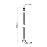Гнучка підводка для змішувача Thermo Alliance Forte М10 60 см TAF387W60