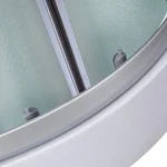 Душовий бокс Lidz Tani SB100x100.SAT.LOW.FR, скло Frost 4 мм