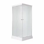 Душовий бокс Lidz Kubis SB90×90 мм.SAT.LOW.FR сатиновий з матовим склом 4 мм та низьким піддоном (LKSB9090SATLOWFR)