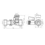 Клапан для расширительного бака Thermo Alliance SD00055570 Forte латунный (TAF912W20)