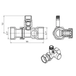 Клапан для расширительного бака Thermo Alliance SD00055571 Forte TAF912W25 латунный (TAF912W25)