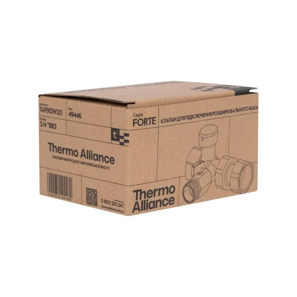 Клапан для расширительного бака Thermo Alliance SD00055571 Forte TAF912W25 латунный (TAF912W25)