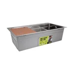 Мойка для кухни интегрированная Lidz Handmade H7545 Brushed Steel 3,0/1,0 мм LDH7545BRU49457