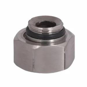 Гайка с футоркой Lidz Kubis Nickel из нержавеющей стали для смесителя и душевой стойки (LDKUB3132815N49531)