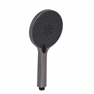 Лейка для ручного душа Qtap Vlasta New пластиковая с PVD-покрытием Gunmetal Black (QTVLA25212040GMB49649)