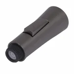 Лійка Qtap Vlasta New пластикова gunmetal black для висувного виливу (QTVLA101538285GMB49651)
