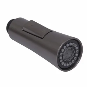 Лейка Qtap Vlasta New пластиковая gunmetal black для выдвижного излива (QTVLA101538285GMB49651)