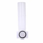 Кутова трубка змиву Qtap QTSTD167W49807 Standard пластикова біла для інсталяції (QTSTD167W49807)