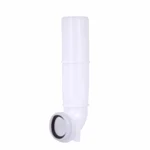Кутова трубка змиву Qtap QTSTD167W49807 Standard пластикова біла для інсталяції (QTSTD167W49807)