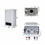 Котел газовый Thermo Alliance Ewa System 28 кВт конденсационный, одноконтурный (KM1028000101005911)