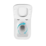 Инсталляция 4 в 1 с подвесным унитазом Qtap Nest Gemini белая с линейной клавишей и технологией смыва Ultra Quiet (QTTAU26W4911949879)