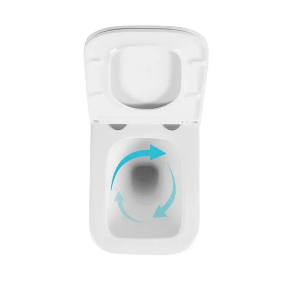 Готовое решение Qtap для ванной комнаты: подвесной унитаз Gemini Ultra Quiet 485×340×350+ комплект инсталляции Nest 4в1 (линейная клавиша Matt Black)