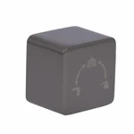 Ручка Qtap Gemini латунна gunmetal black PVD для душової системи прихованого монтажу на три споживача (QTGEM241303050059)
