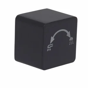 Ручка Qtap Gemini латунная матовая черная для душевой системы на три потребителя (QTGEM2373030BLA50064)