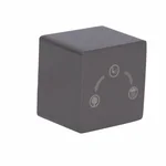 Ручка для душевой системы Qtap Gemini латунная gunmetal black PVD на три потребителя (QTGEM258323250065)
