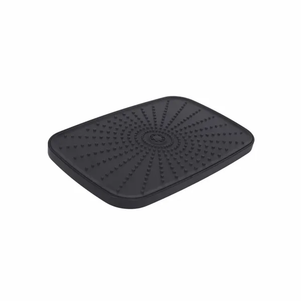 Потолочная лейка Qtap QTGEM34190290BLA50068 Gemini из нержавеющей стали черная матовая для душевой системы (QTGEM34190290BLA50068)