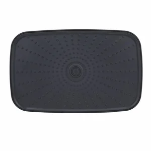 Потолочная лейка Qtap QTGEM34190290BLA50068 Gemini из нержавеющей стали черная матовая для душевой системы (QTGEM34190290BLA50068)