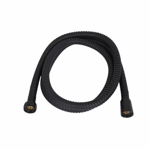 Душевой шланг Qtap Gemini полимерный матовый черный, 150 см (QTGEM150022BLA50095)